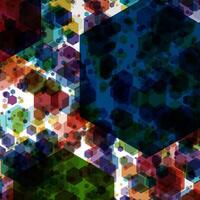 Colorful Geometric Hexagonal Pattern vector