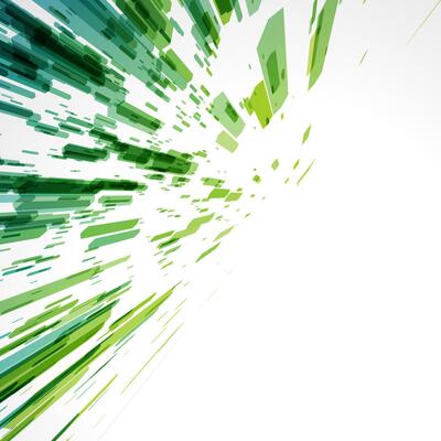 Burst of Green Abstract Energy
