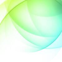 Green Abstract Background With Overlapping Circles vector