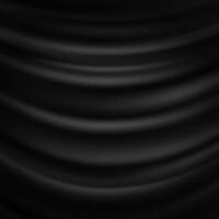 Black Background With Wavy Lines vector