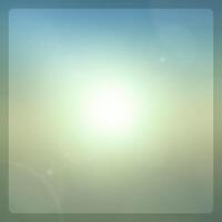 Blurry Bright Sun in Sky vector