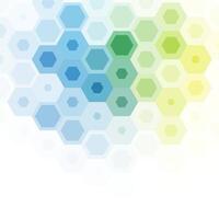 Colorful Hexagonal Pattern on White Background vector