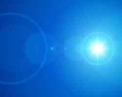 Blue Abstract Background With Lens Flare Effect vector