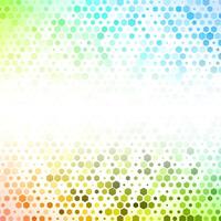 Rainbow Colored Background With Dots vector