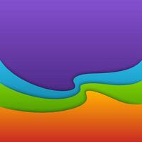 Colorful Layered Abstract Design With Flowing Curves vector