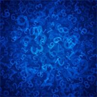 Blue Background With Numbers and Symbols vector