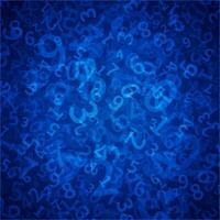 Blue Background With Numbers and Symbols vector