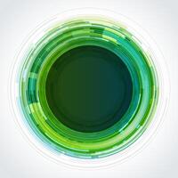 Vibrant Colorful Circle on White Background vector