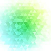 Green Triangles on White Background vector