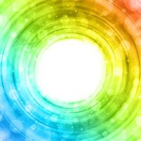 Abstract Rainbow Swirl With Bokeh Effect vector