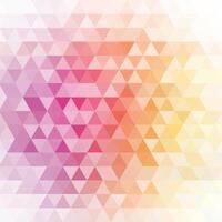 Pink and Yellow Triangles on White Background vector