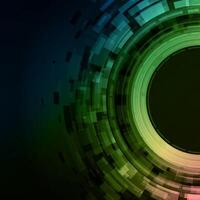 Abstract Circle on Black Background vector