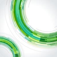 Green and White Circles Abstract Background vector