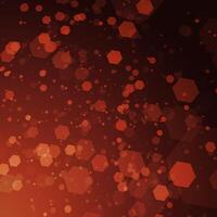 Red Abstract Hexagonal Pattern in the Dark vector