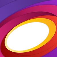 Vibrant Abstract Elliptical Design With Colorful Layers vector