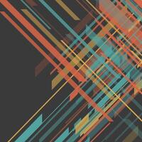 Black and Orange Abstract Background With Lines vector