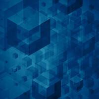 Blue Abstract Background With Squares and Rectangles vector