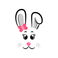 kawaii konijn gezicht png
