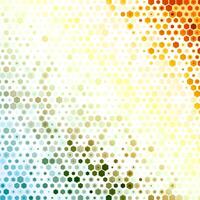 Colorful Hexagonal Pattern on White Background vector