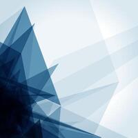 Blue Abstract Shapes on White Background vector