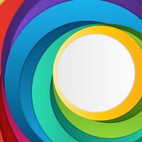 Vibrant Abstract Elliptical Design With Colorful Layers vector