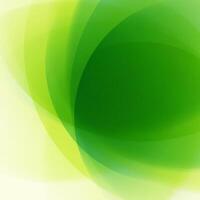 Green Abstract Background With Overlapping Circles vector