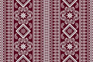 Geometric ethnic oriental traditional art pattern.Figure tribal embroidery style.Design for background,wallpaper,clothing,wrapping,fabric,element,vector illustration. vector