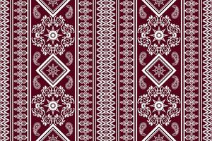 Geometric ethnic oriental traditional art pattern.Figure tribal embroidery style.Design for background,wallpaper,clothing,wrapping,fabric,element,vector illustration. vector