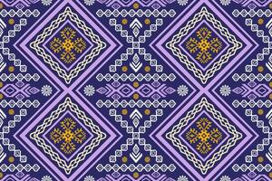 Geometric ethnic oriental traditional art pattern.Figure tribal embroidery style.Design for background,wallpaper,clothing,wrapping,fabric,element,vector illustration. vector