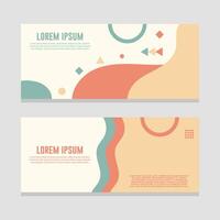 Banner template. Abstract background for design, business, education, advertisement. Vector illustration