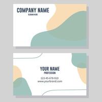 Business card template design for company corporate style. Corporate identity design. Vector illustration