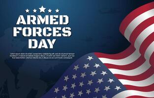 Armed Forces Day Celebration background with soldier silhouette concept vector