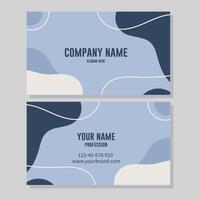 Professional business card template design with colorful abstract background vector