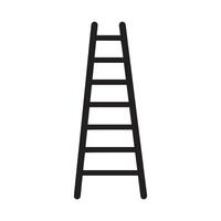 Ladder icon worker black vector background design.