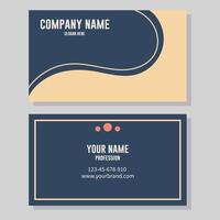 Business card design template. Simple business card vector template. Corporate identity