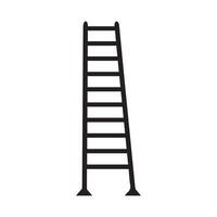 Ladder icon worker black vector background design.