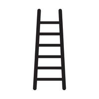 Ladder icon worker black vector background design.