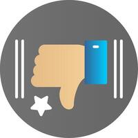 Dislike Flat Gradient  Icon vector