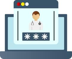 Medical App Flat Gradient  Icon vector