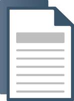 Copy Flat Gradient  Icon vector