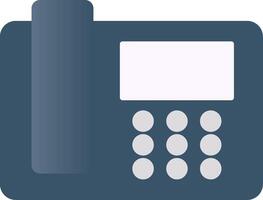 Telephone Flat Gradient  Icon vector