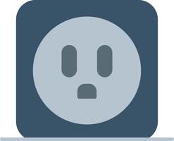 Power Socket Flat Gradient  Icon vector