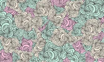 abstract hand-drawn pattern  waves and curls. vector