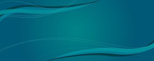 Blue abstract background with wavy lines. Vector illustration for your design