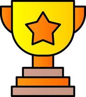 Trophy Line Filled Gradient  Icon vector