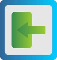 Log In Flat Gradient  Icon vector
