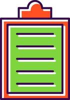 Clipboard Filled  Icon vector