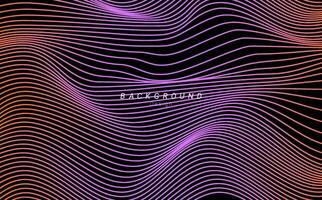 resumen ondulado púrpura neón onda de sonido futurista antecedentes diseño vector