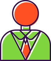 Manager Filled  Icon vector