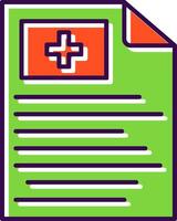 Report Filled  Icon vector